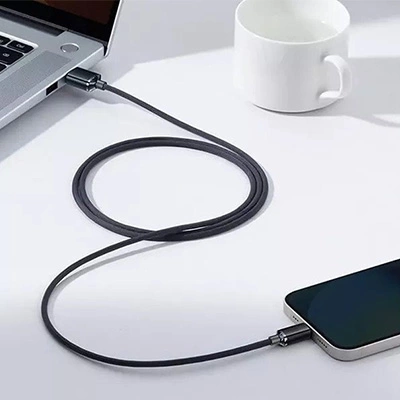 کابل شارژ آیفون USB به لایتنینگ باسئوس مدل Baseus Crystal Shine Cable
