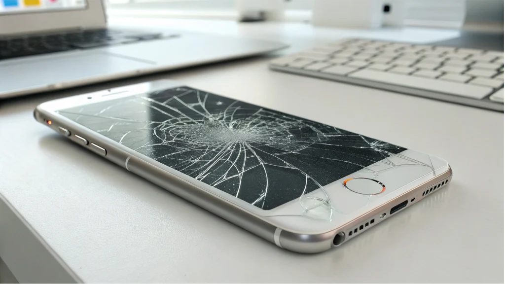 تعویض گلس شکسته آیفون در شمال تهران بدون نیاز به تعویض کامل LCD