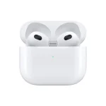 کیس شارژ ایرپادز Apple AirPods 3 با درب باز و ایربادها در حالت آماده