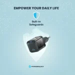 محافظت چندلایه داخلی در شارژر Powerology ۲۰ W GaN برای استفاده روزمره
