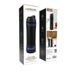 جعبه و اطلاعات روی بسته‌بندی فرنچ پرس قابل‌حمل استیل LePRESSO مناسب قهوه و چای