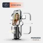 قابلیت کنترل با ژست دست در پایه نگهدارنده Porodo برای دنبالکردن چهره