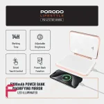 آینه بزرگنمایی پورودو مجهز به شارژر همراه و نور LED قابل تنظیم