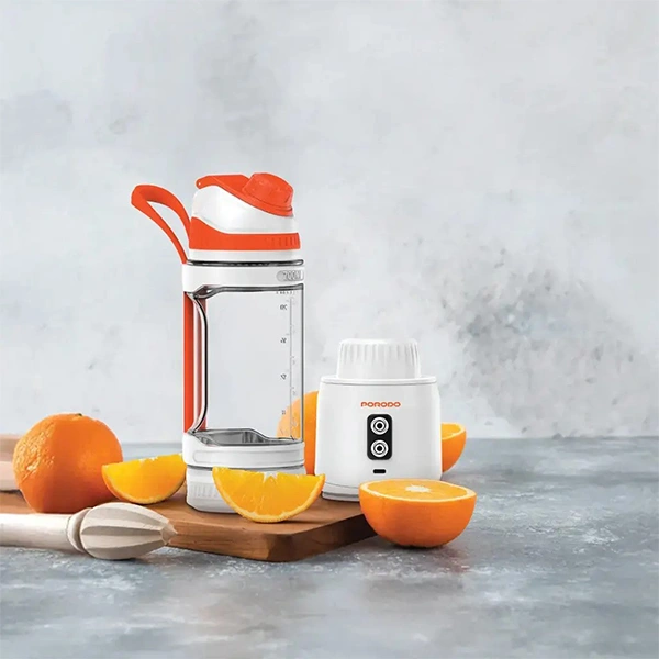 بلندر پورودو NutriMix Dual Spin همراه با میوهها بلندر قابل شارژ پورودو NutriMix Dual Spin برای تهیه نوشیدنی سالم