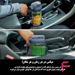 بلندر نینجا BC151 درون جا لیوانی خودرو برای تهیه اسموتی در مسیر