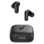 نمای اصلی هندزفری بلوتوثی انکر Soundcore R50i NC A3959 به همراه کیس شارژ مشکی با فناوری حذف نویز ANC