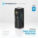 پاور بانک Powerology PPBCHA83 با توان شارژ سریع ۱۴۰ وات و نمایشگر هوشمند